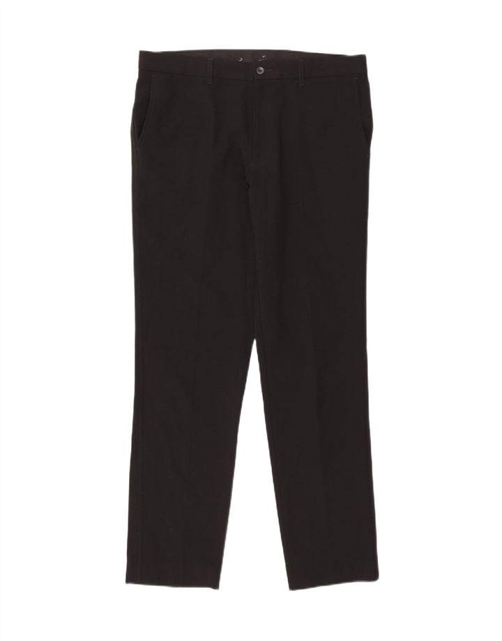 Marks & Spencer muške chino hlače kroja W34 L31 crni poliester