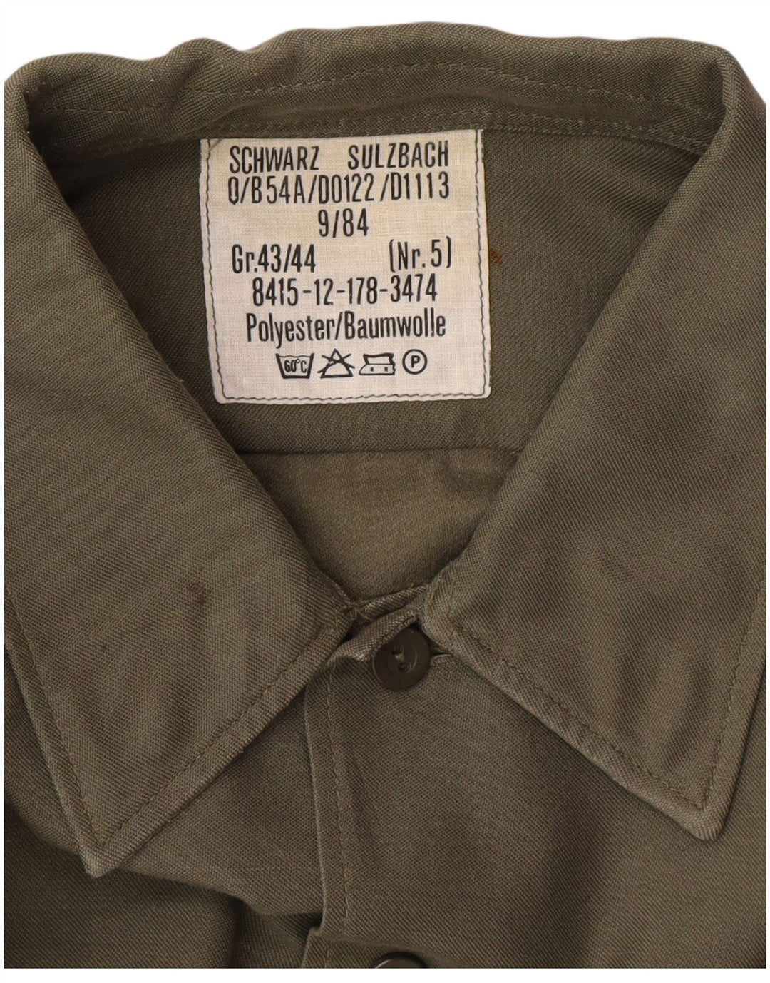 Vintage muška košulja veličine 43/44 XL kaki poliester