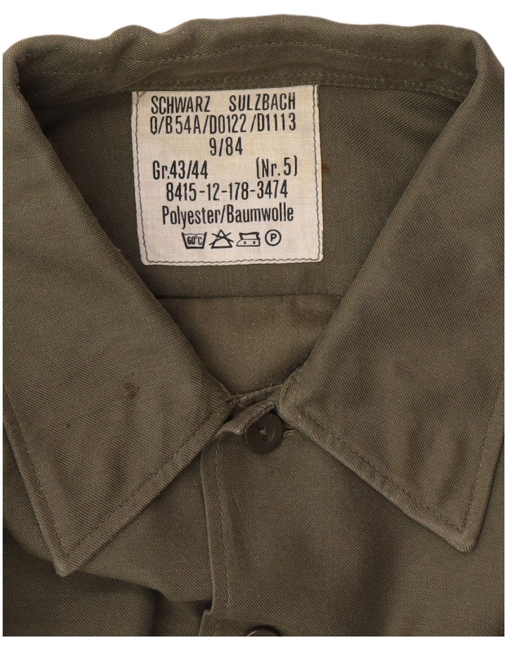 Vintage muška košulja veličine 43/44 XL kaki poliester