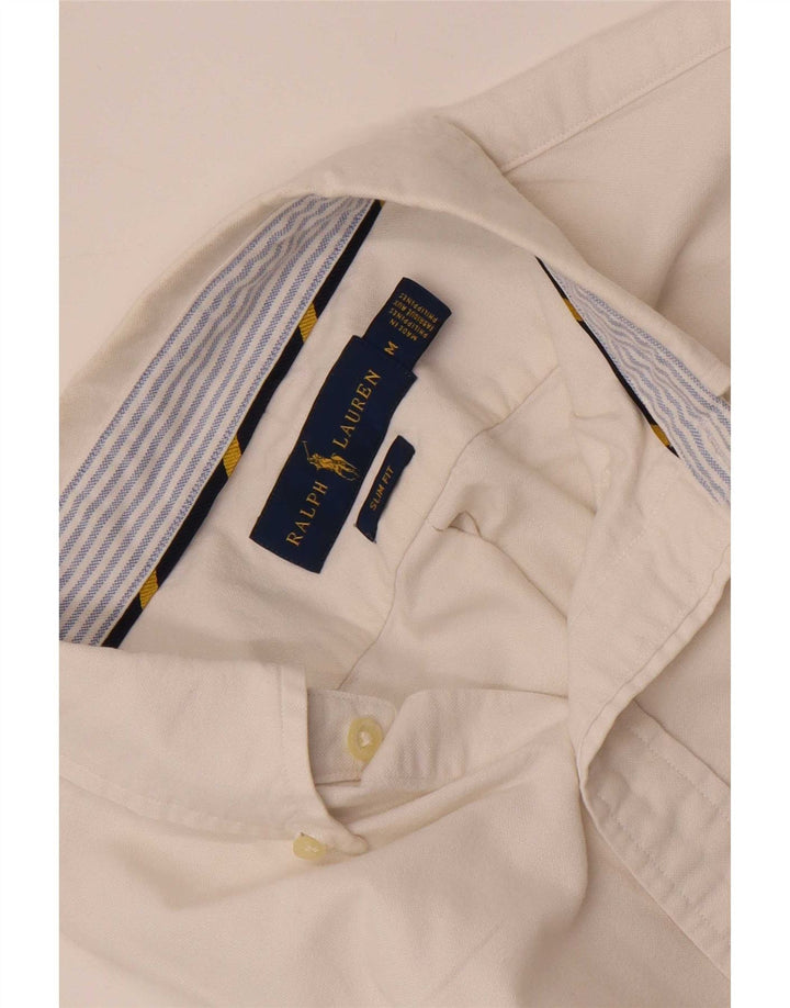 Ralph Lauren muška uska košulja srednje bijele boje