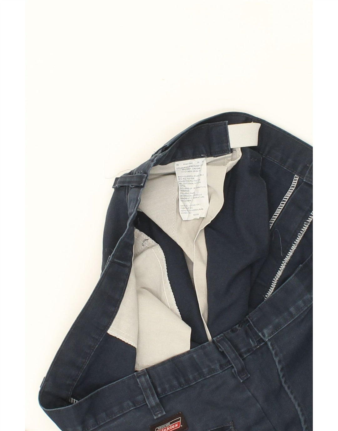 DICKIES Mens Pegged Cargo Trousers W42 L30  Navy Blue Polyester Vintage Dickies and Second-Hand Dickies from Messina Hembry 