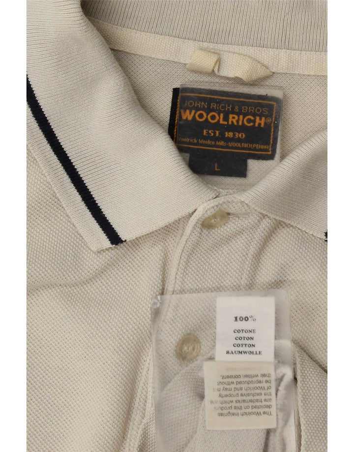 Woolrich muška polo majica velika bež pamuk