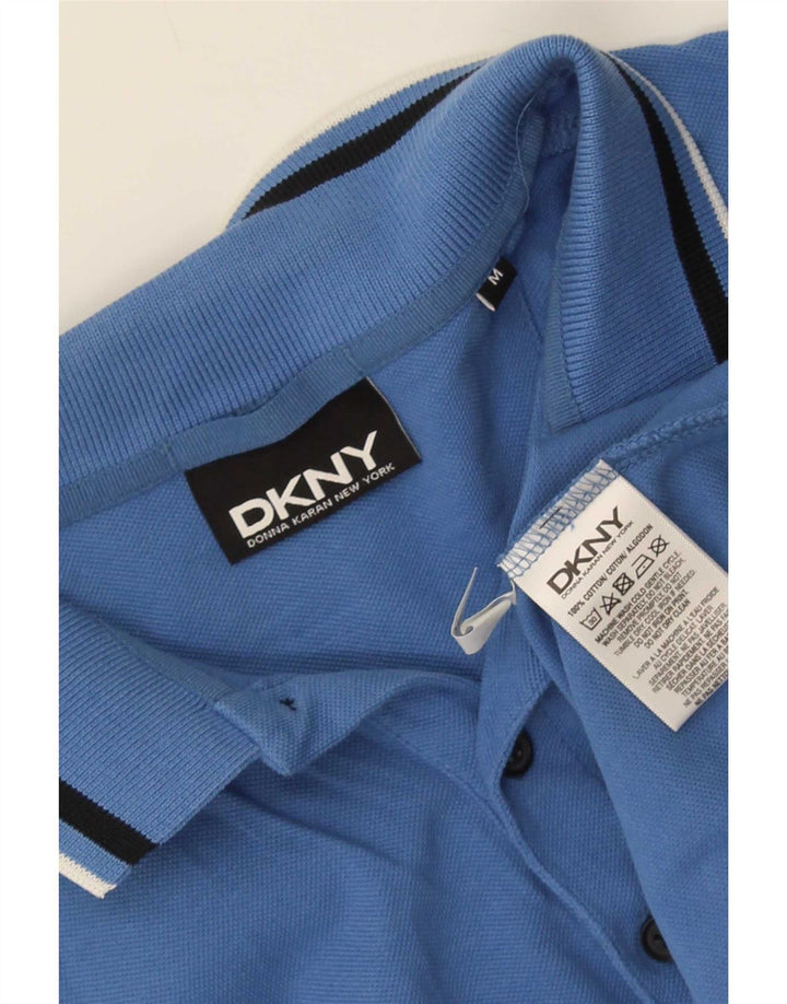 Dkny muška polo majica srednje plave pamučne pruge