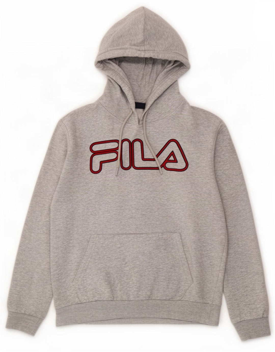 Fila muška majica s kapuljačom s kapuljačom, srednje sivi pamuk