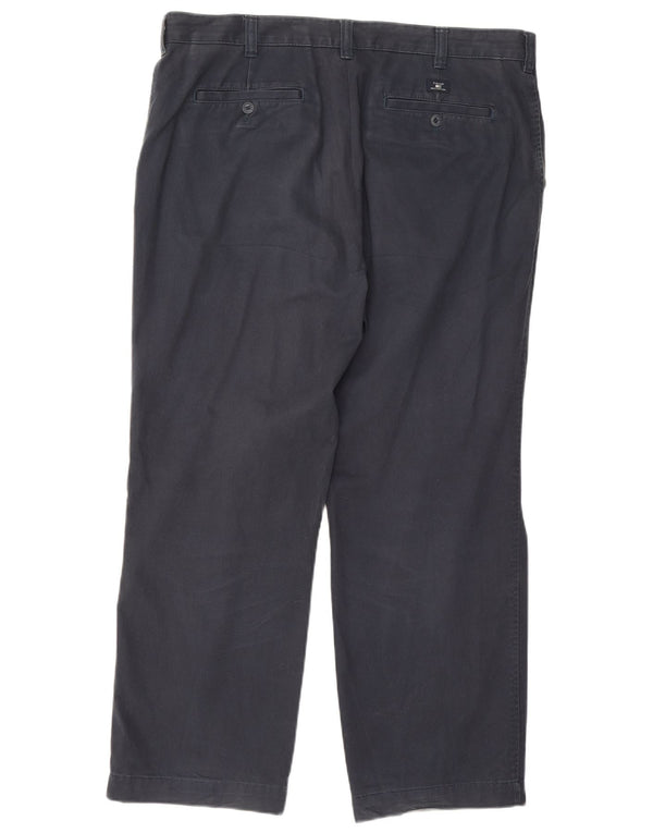Marks & Spencer Mens Blue Harbour Straight Chino Trousers W38 L29 Navy Blue