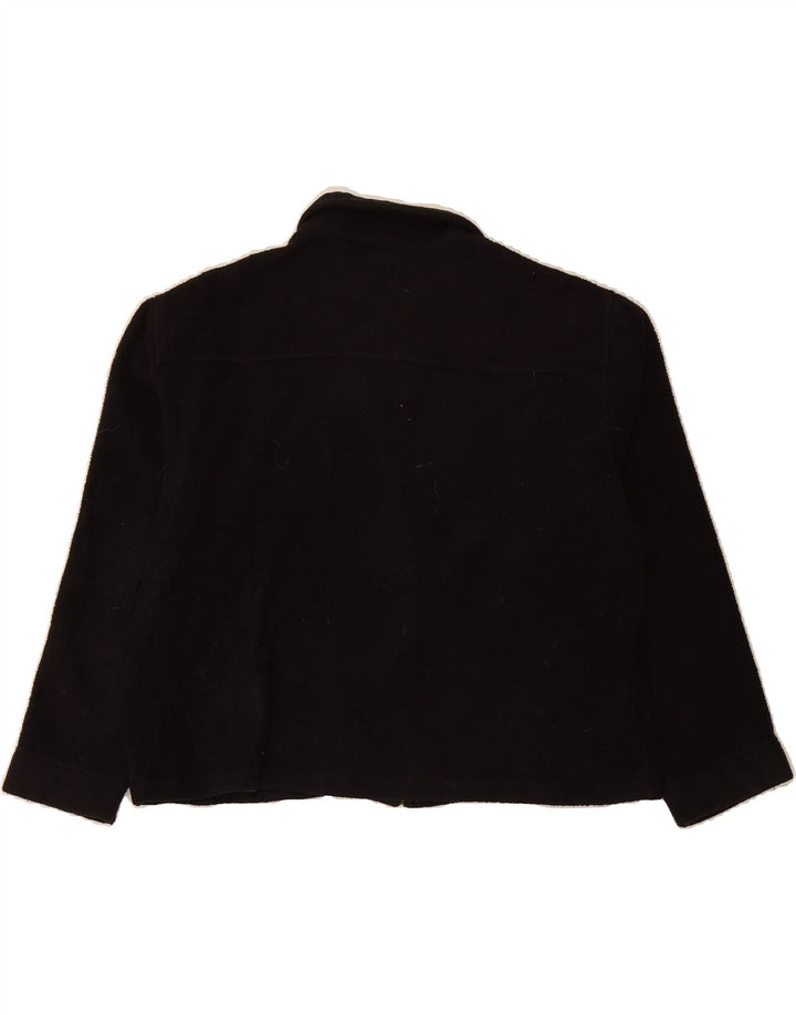 EDDIE BAUER Womens Oversized Fleece Jacket UK 16 Large Black Polyester Vintage Eddie Bauer and Second-Hand Eddie Bauer from Messina Hembry 