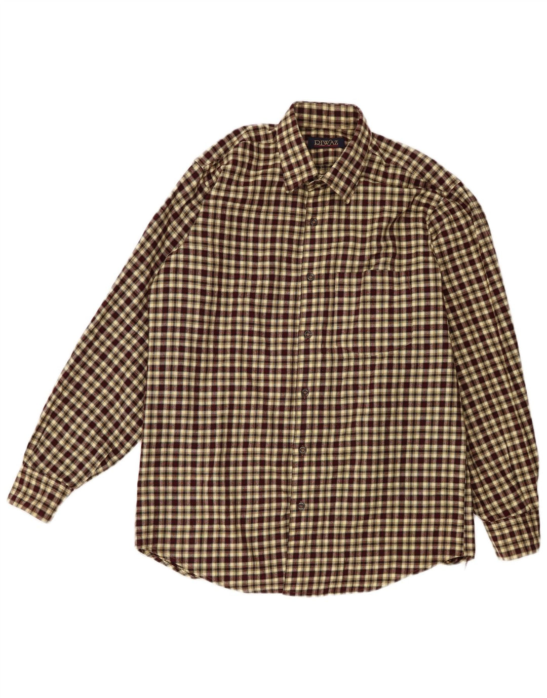 VINTAGE muška flanelska košulja srednje šarene kare