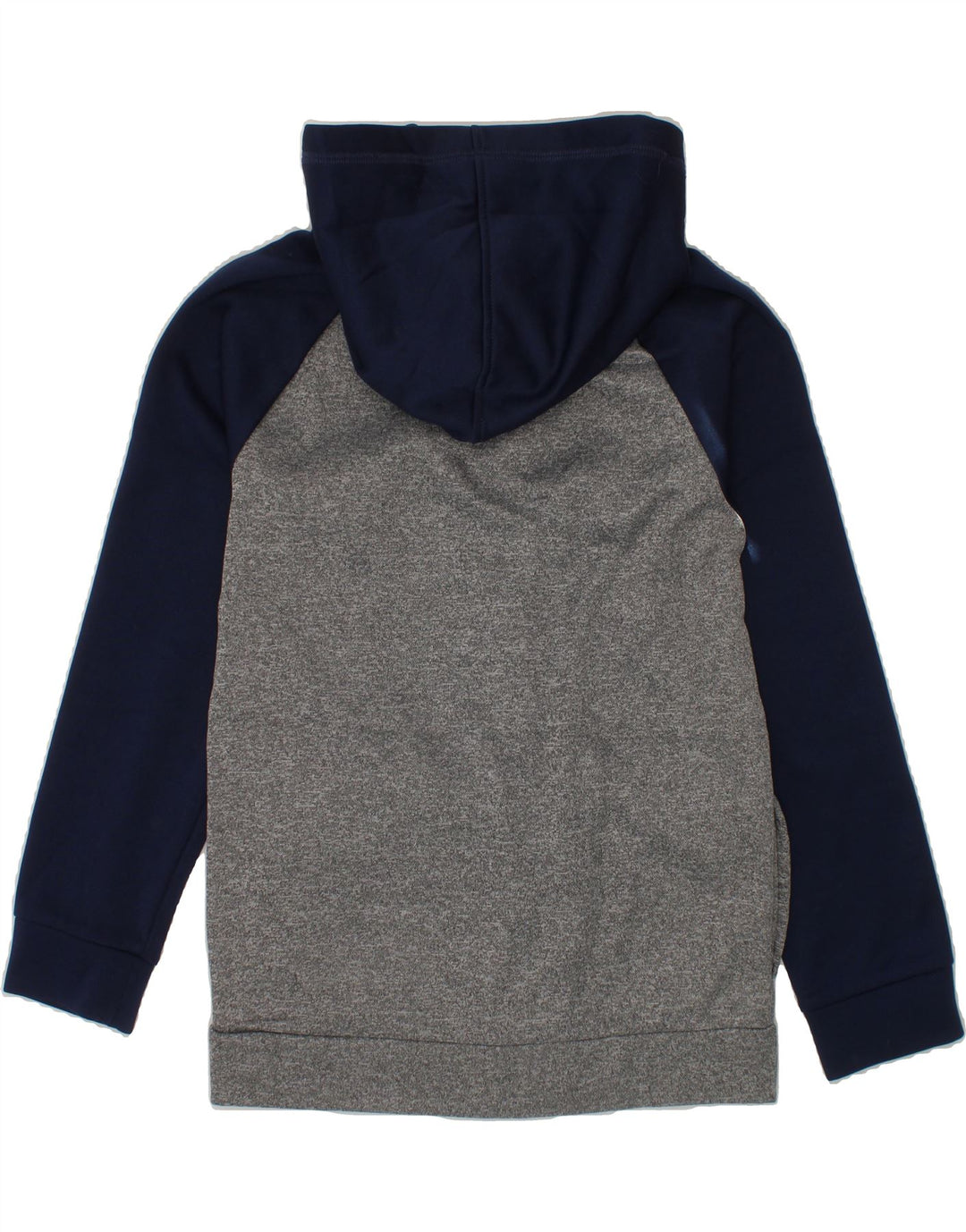 PUMA Boys Graphic Zip Hoodie Sweater 7-8 Years Grey Colourblock Polyester Vintage Puma and Second-Hand Puma from Messina Hembry 