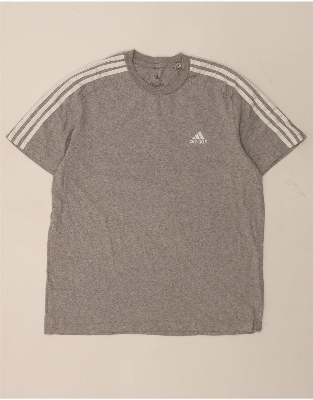 ADIDAS Muška majica kratkih rukava Veliki sivi pamuk