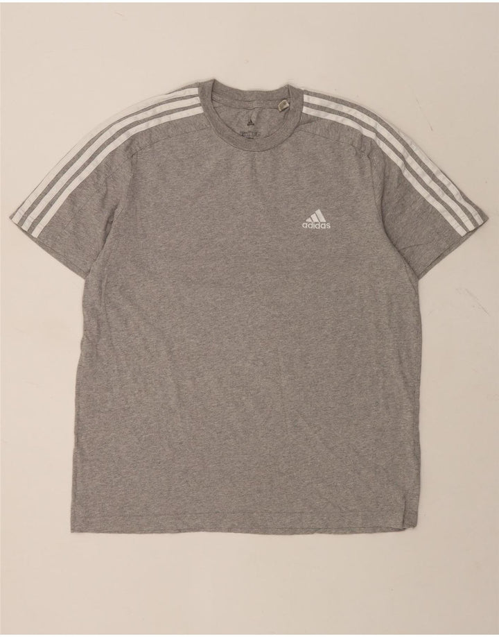 ADIDAS Muška majica kratkih rukava Veliki sivi pamuk