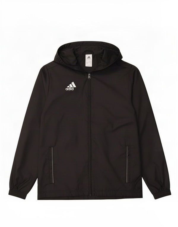 Adidas kišna jakna s kapuljačom za dječake 13-14 godina, crna poliester