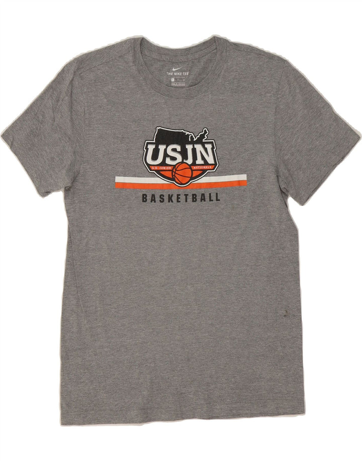 NIKE Mens Graphic T-Shirt Top Small Grey Vintage Nike and Second-Hand Nike from Messina Hembry 