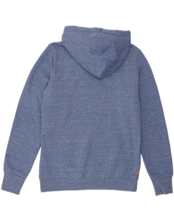 Superdry ženska majica s kapuljačom s kapuljačom s kapuljačom UK 14 s velikim plavim pjegama od poliestera
