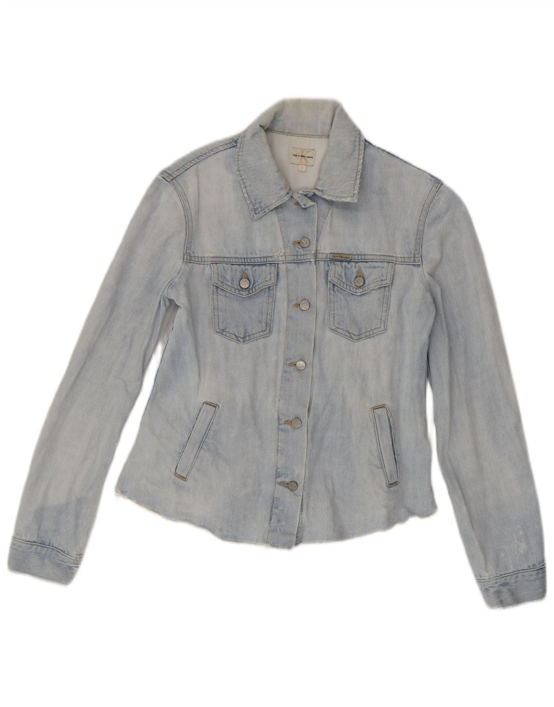 Calvin Klein Jeans Ženska traper jakna UK 10 Small Blue Cotton