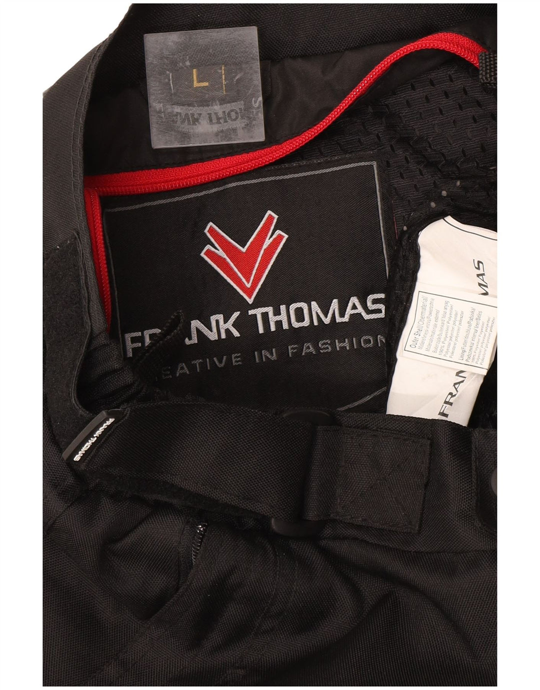 Frank Thomas Muške motociklističke vjetrovke Hlače Large W34 L31 crne