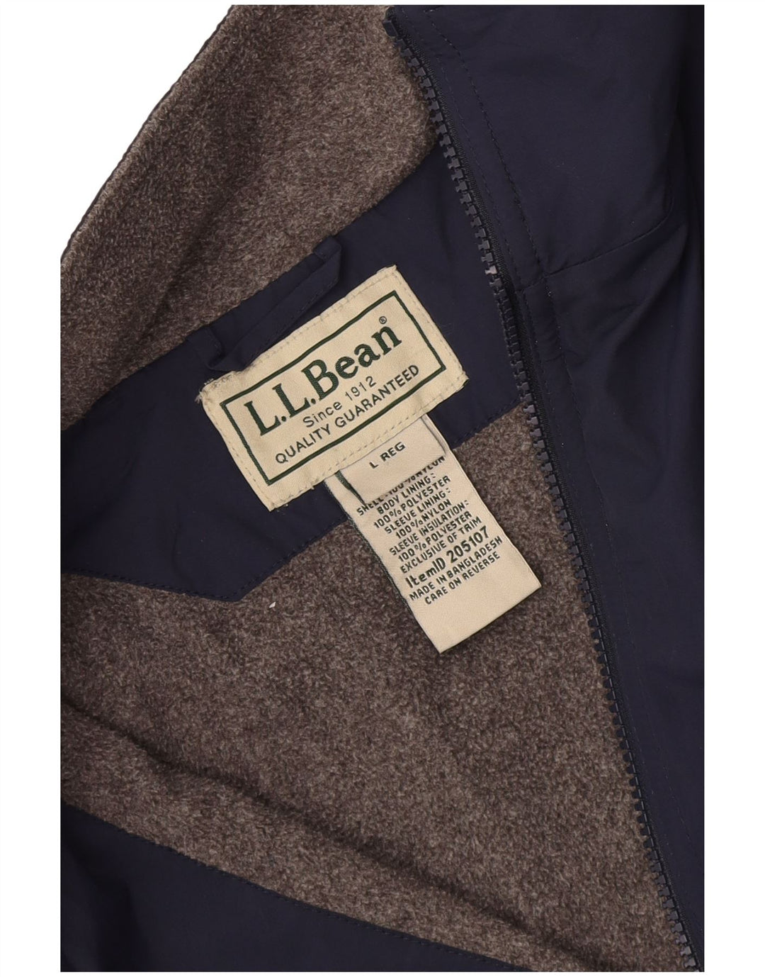 L.L.Bean muška bomber jakna UK 40 veliki tamnoplavi poliester