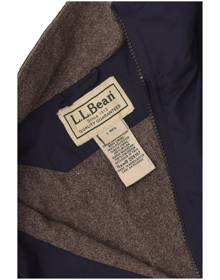 L.L.Bean muška bomber jakna UK 40 veliki tamnoplavi poliester