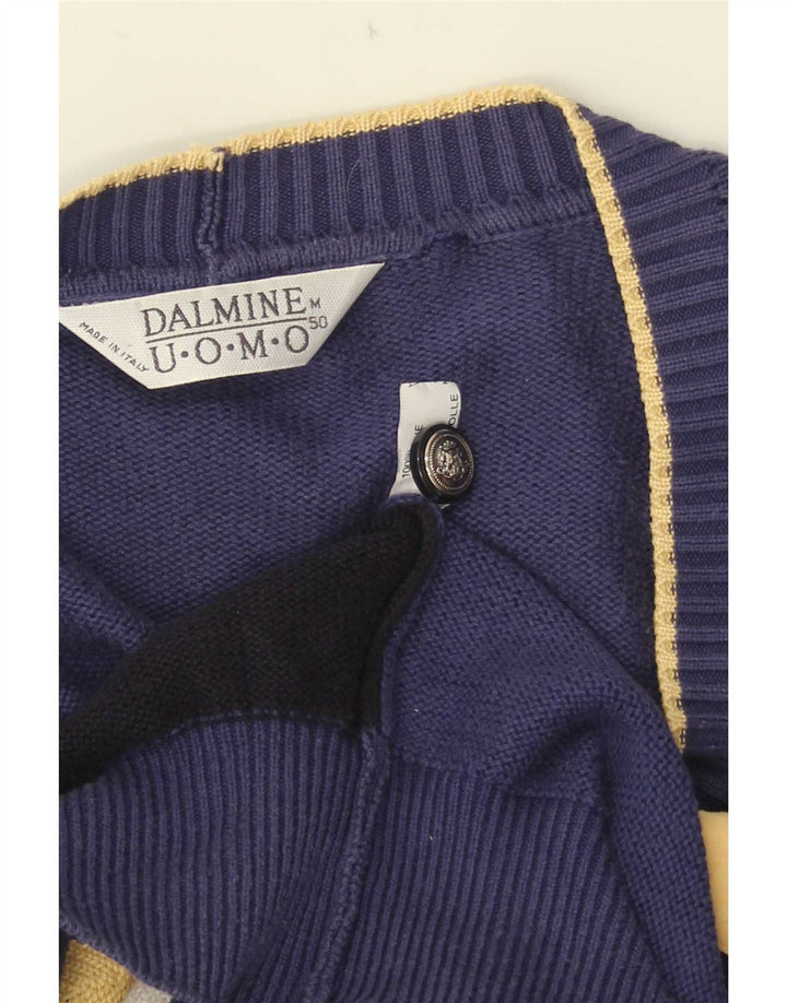 DALMINE Muški kardigan džemper IT 50 Srednje tamnoplavi pamuk