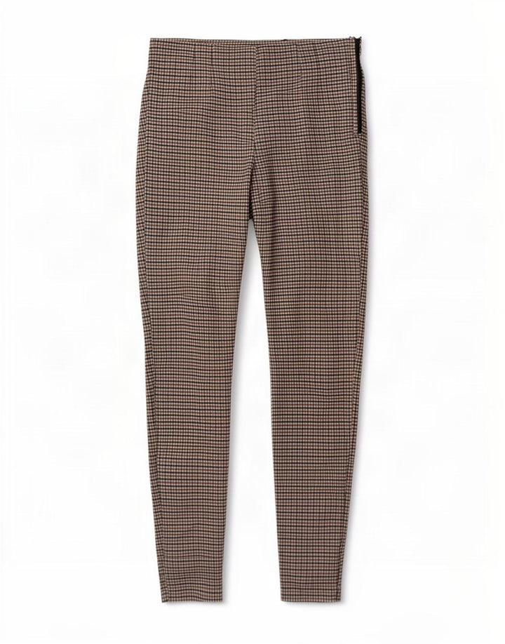 Zara ženske tajice UK 12 Srednje smeđe gingham