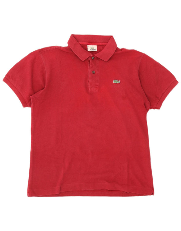 Lacoste muška polo majica veličine 4 srednje crvene pamučne boje