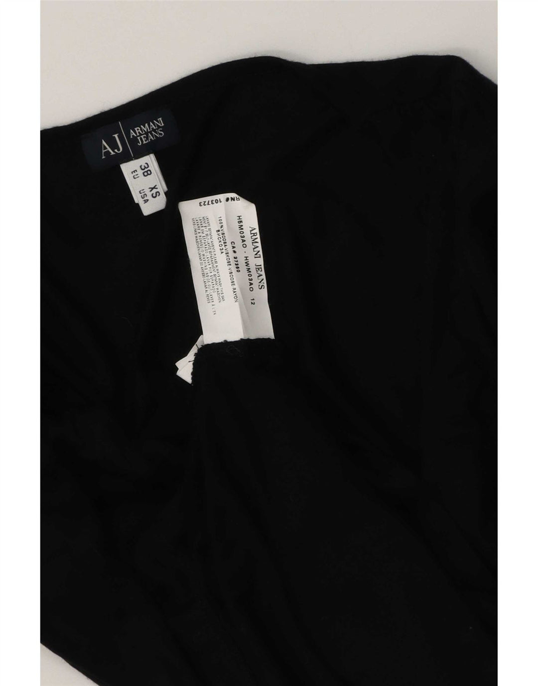 Armani Jeans Ženski gornji dio 3/4 rukava EU 38 srednje crna viskoza