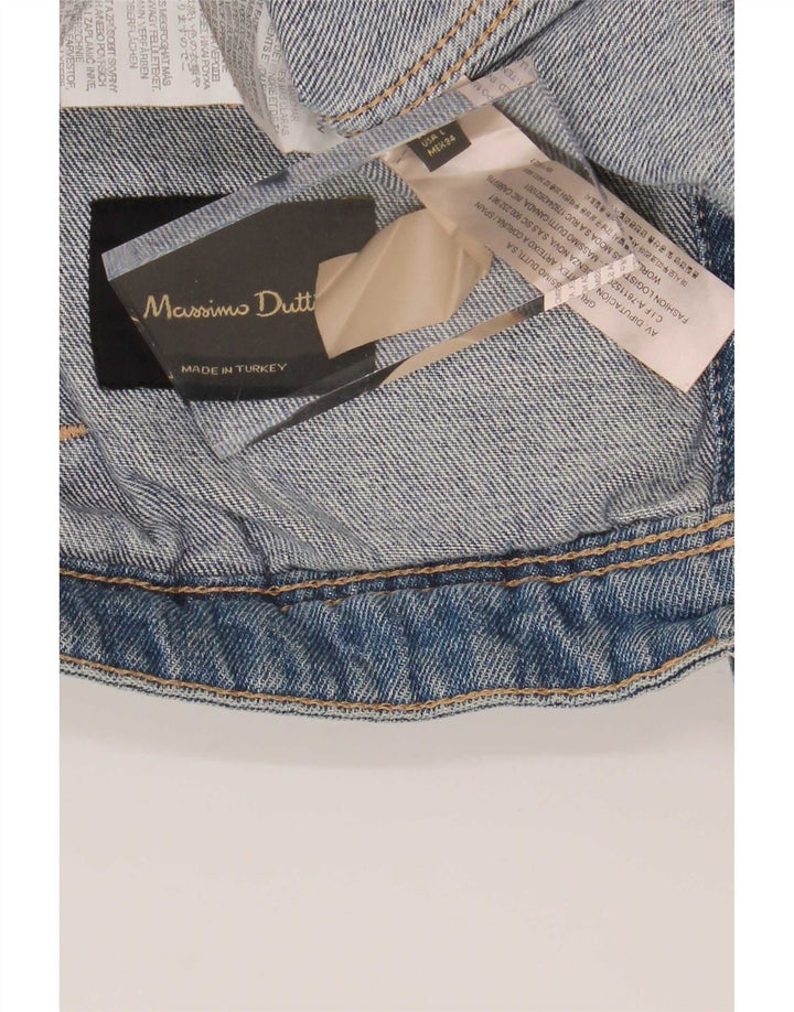 Massimo Dutti ženska traper jakna UK 14 Large Blue Cotton