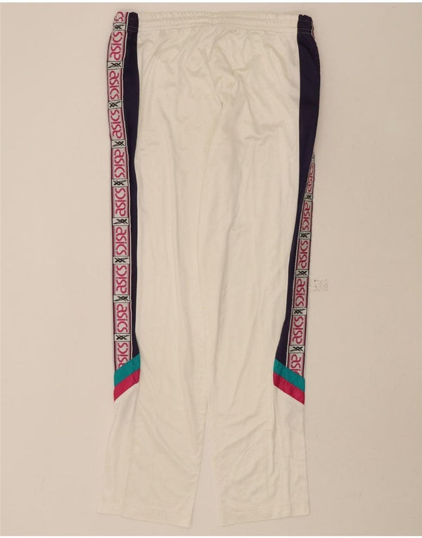 ASICS Mens Tracksuit Trousers Large White Colourblock