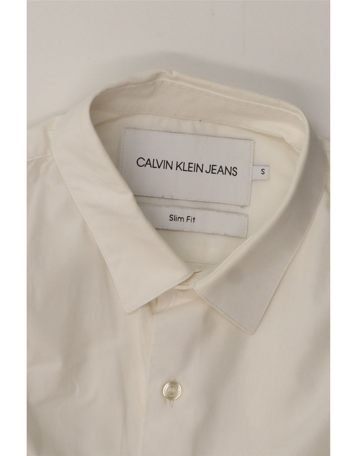 CALVIN KLEIN JEANS Muška uska košulja Mala bijela