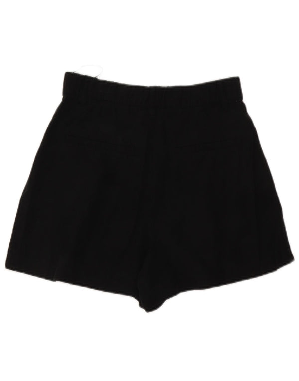 Zara ženske kratke chino hlače visokog struka XS W24 crni liocel