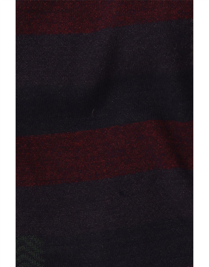 PIERRE SANGAN Muški džemper XL na vunene tamnoplave pruge