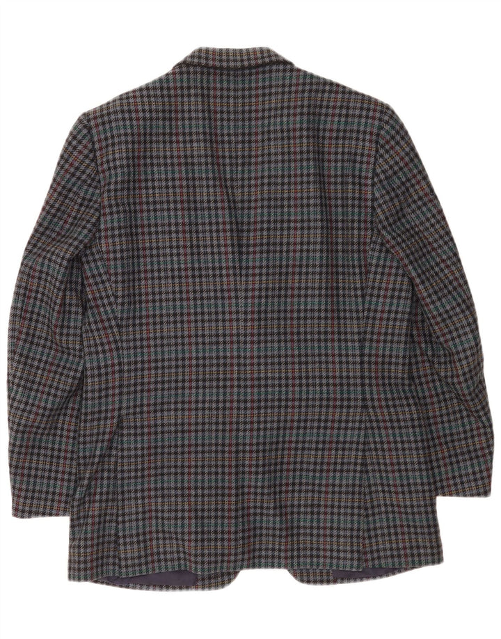 Ermenegildo Zegna muška jakna sa 2 gumba UK 38 Srednje plava houndstooth