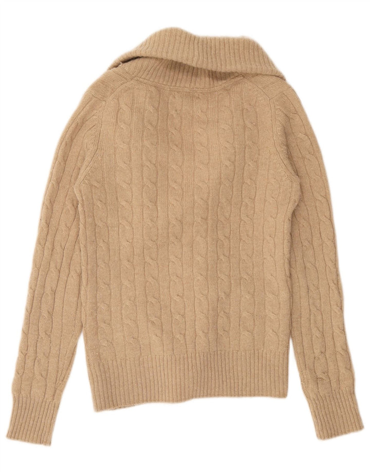 Massimo Dutti ženski kardigan pulover UK 12 srednje smeđe vune