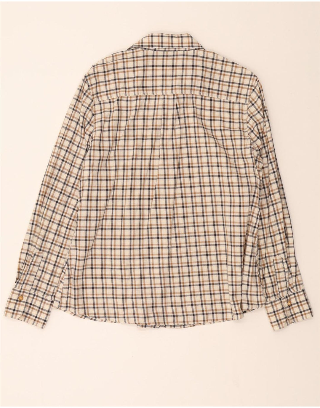 HIGHMOOR Womens Shirt EU 44 XL Beige Check Cotton Vintage Highmoor and Second-Hand Highmoor from Messina Hembry 