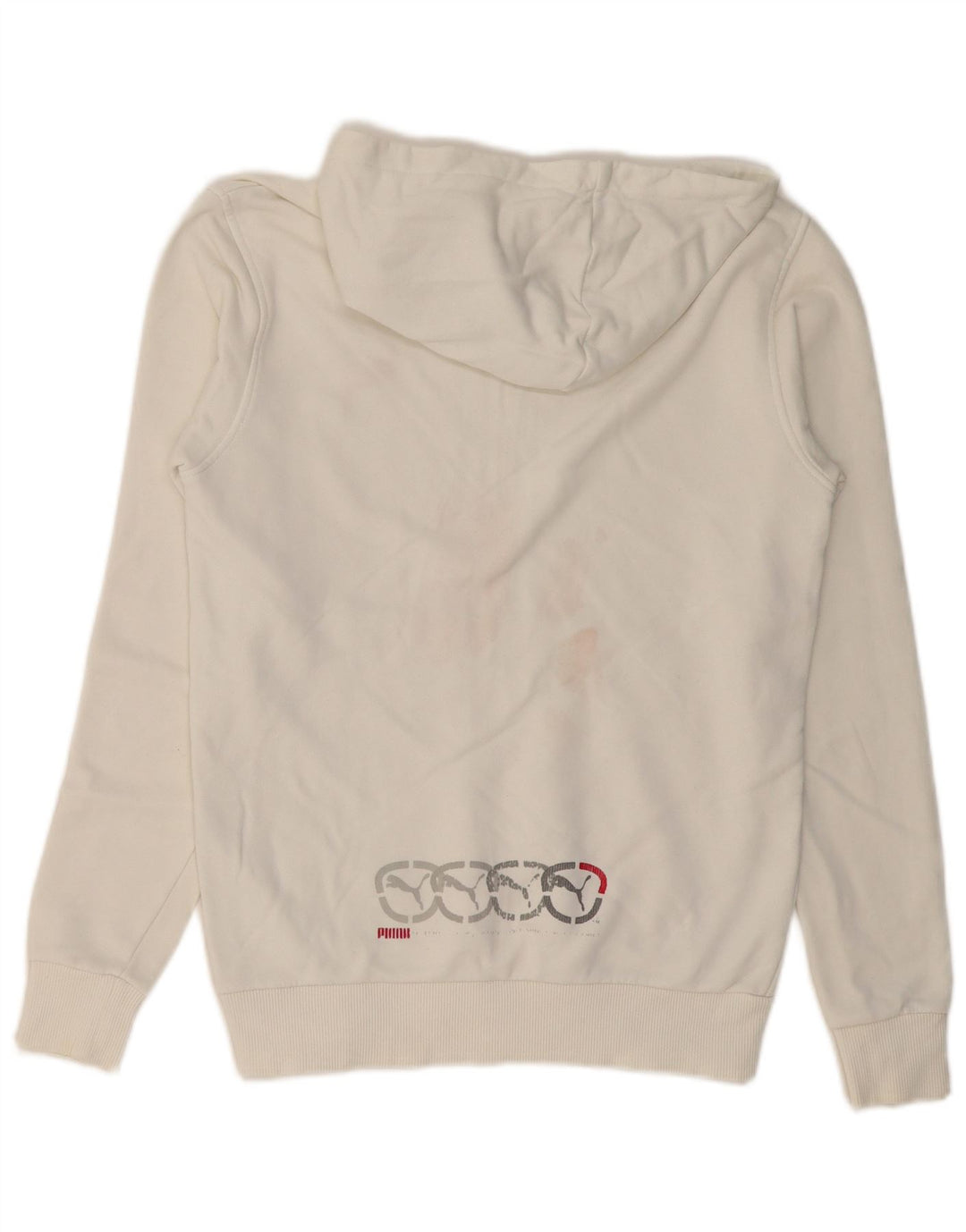 Puma muška majica s kapuljačom XS, bijeli pamuk