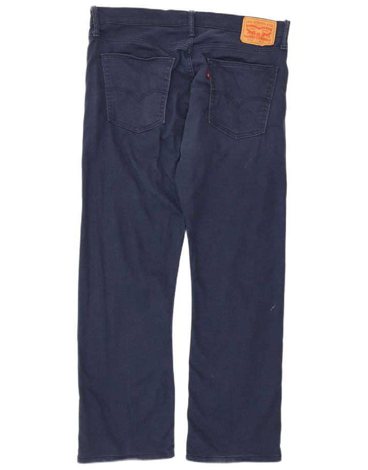 LEVI'S muške 514 ravne traperice W36 L30 tamnoplavi pamuk