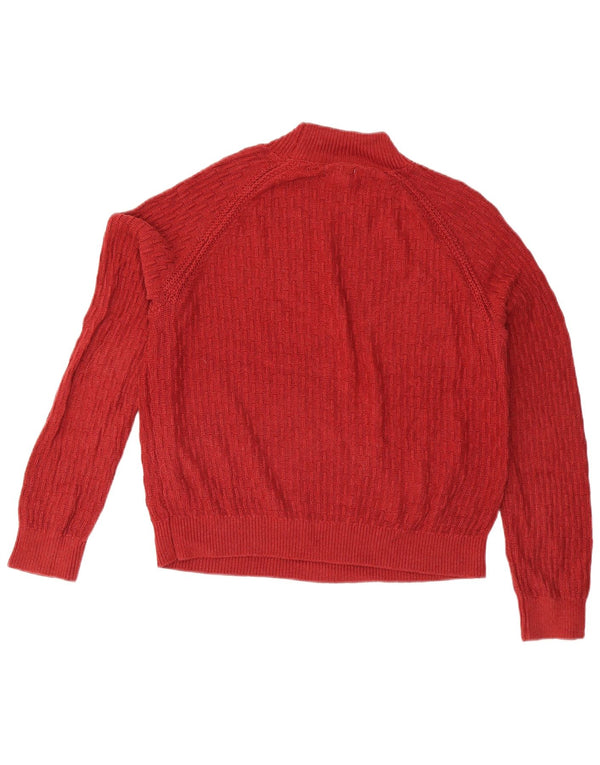 Fat Face ženski džemper s kornjačičastim ovratnikom UK 12 srednje crvene boje