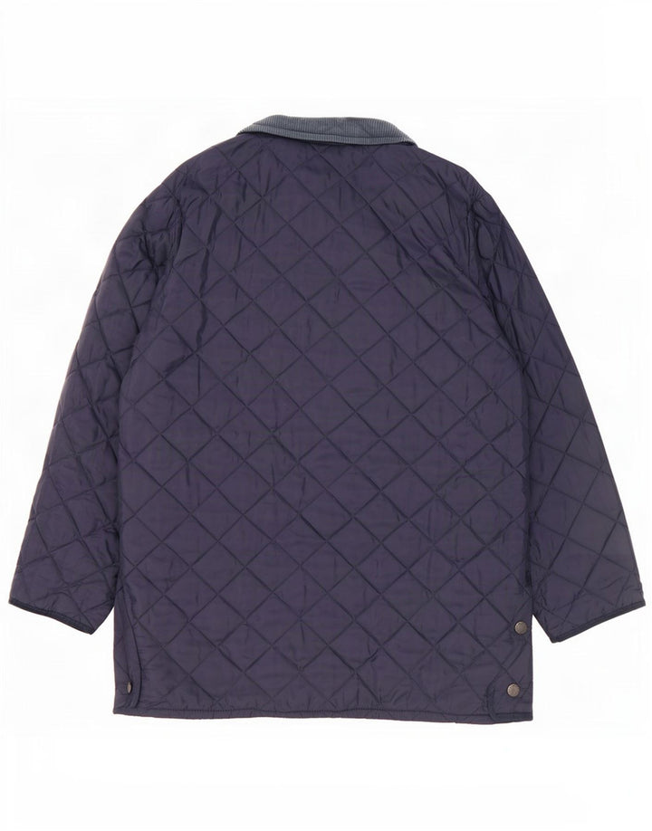 Barbour muška prošivena jakna LIDDESDALE UK 40 velika tamnoplava najlonska