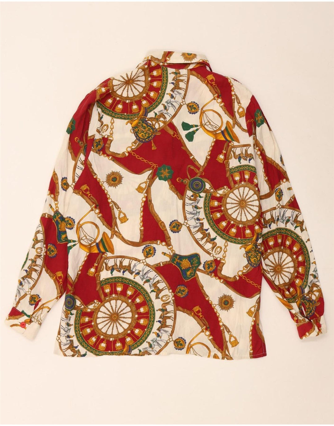 Ženska košulja s apstraktnim uzorkom Mary Anne UK 14 Srednje bordo