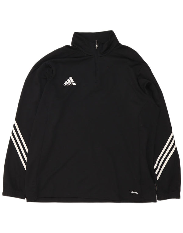 Adidas muška trenirka Climalite s patentnim izrezom Top 2XL crni poliester