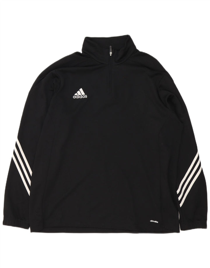 Adidas muška trenirka Climalite s patentnim izrezom Top 2XL crni poliester
