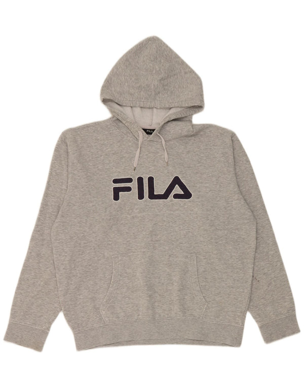 Fila muški džemper s kapuljačom s velikim sivim mrljama