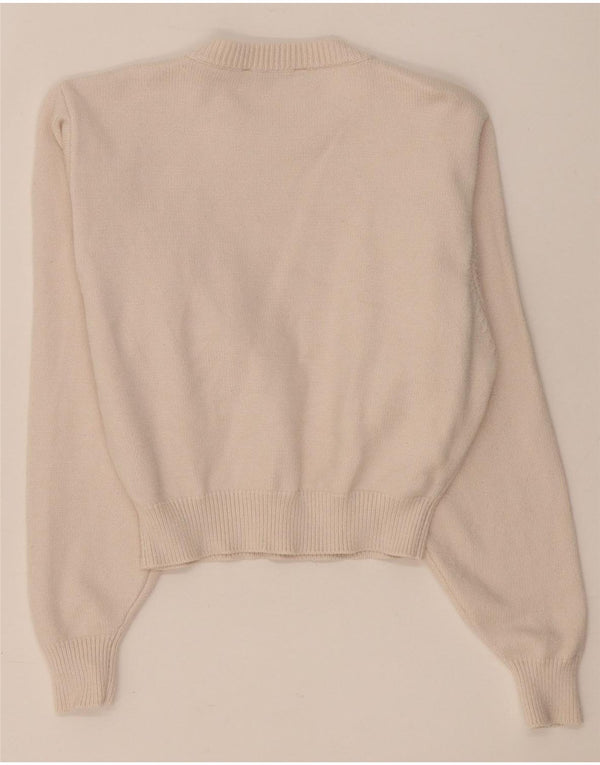 Zara ženski pulover s okruglim izrezom UK 14 srednje bež viskoza