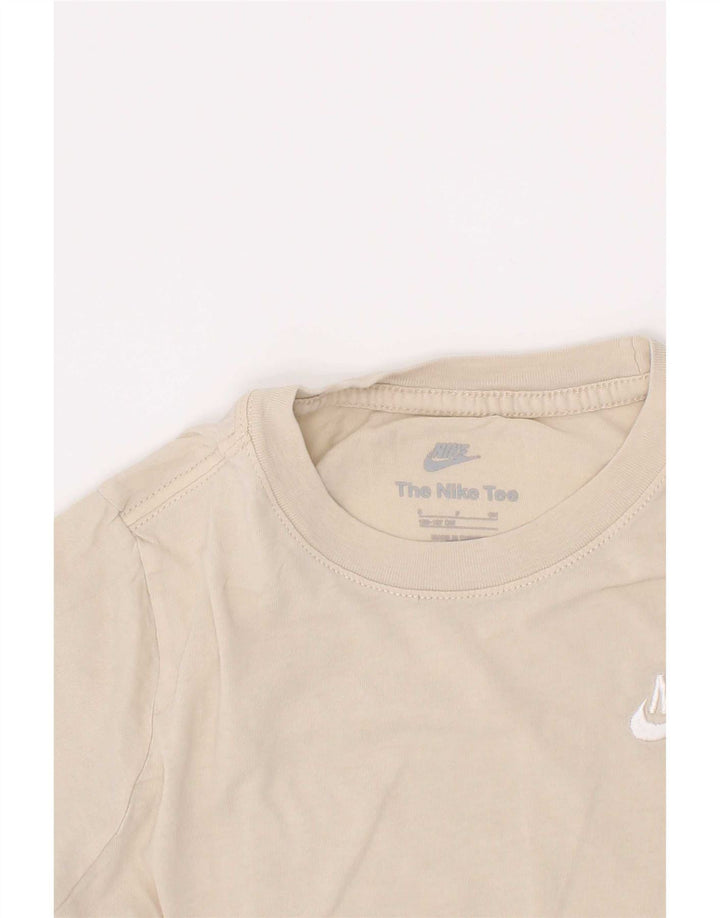 Nike Boys T-Shirt Top 8-9 Years Small Bež