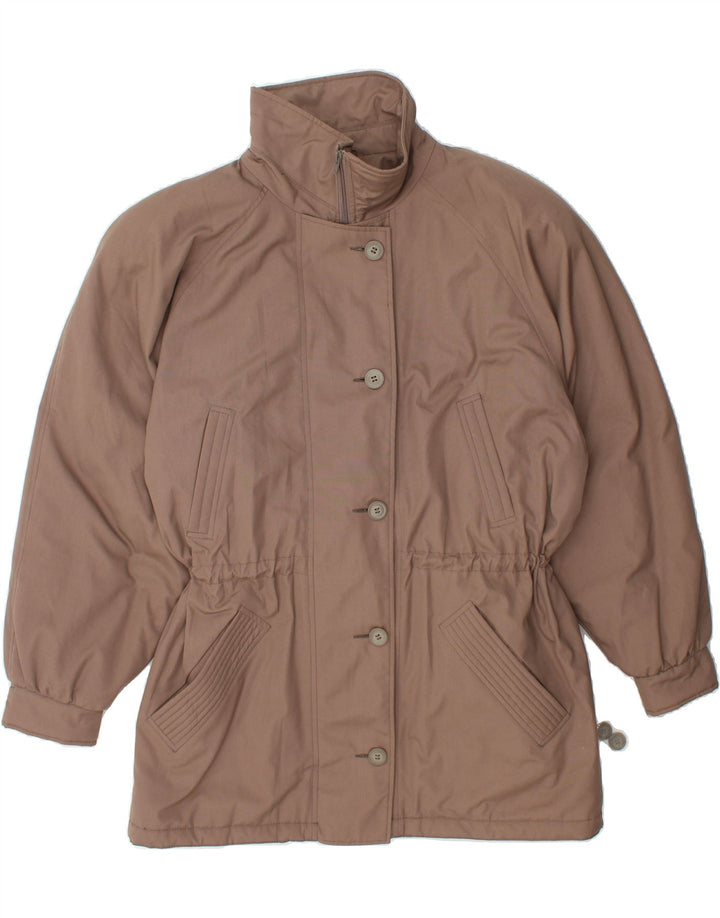 VINTAGE Womens Windbreaker Coat EU 46 XL Brown Polyester Vintage Vintage and Second-Hand Vintage from Messina Hembry 