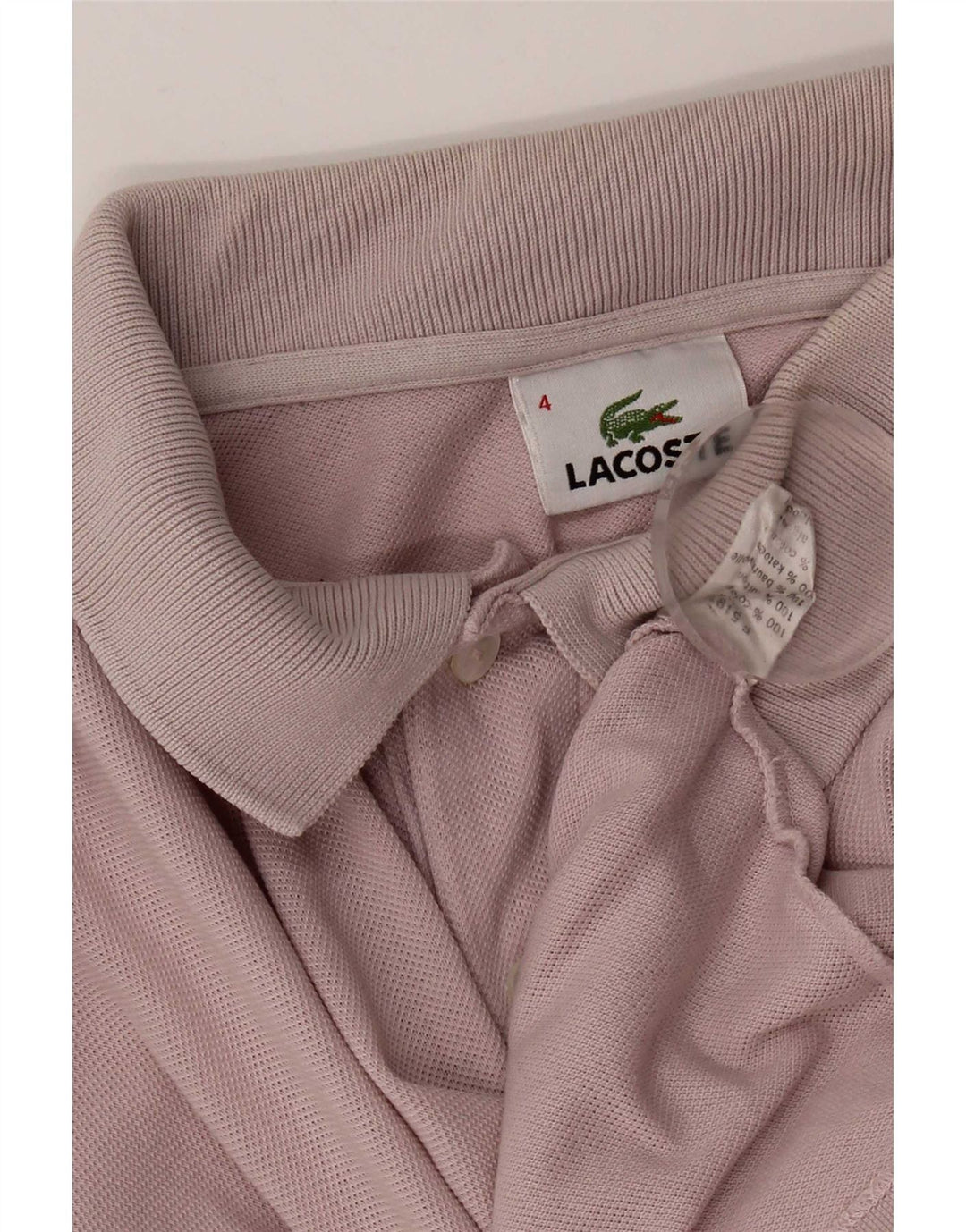 Lacoste muška polo majica veličine 4 srednje ružičasti pamuk