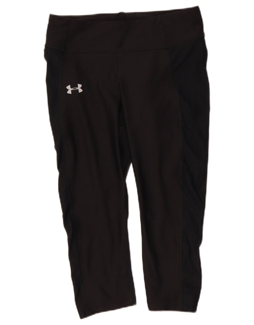 Under Armour Ženske Heat Gear Capri Leggings UK 12 Srednje crni poliester