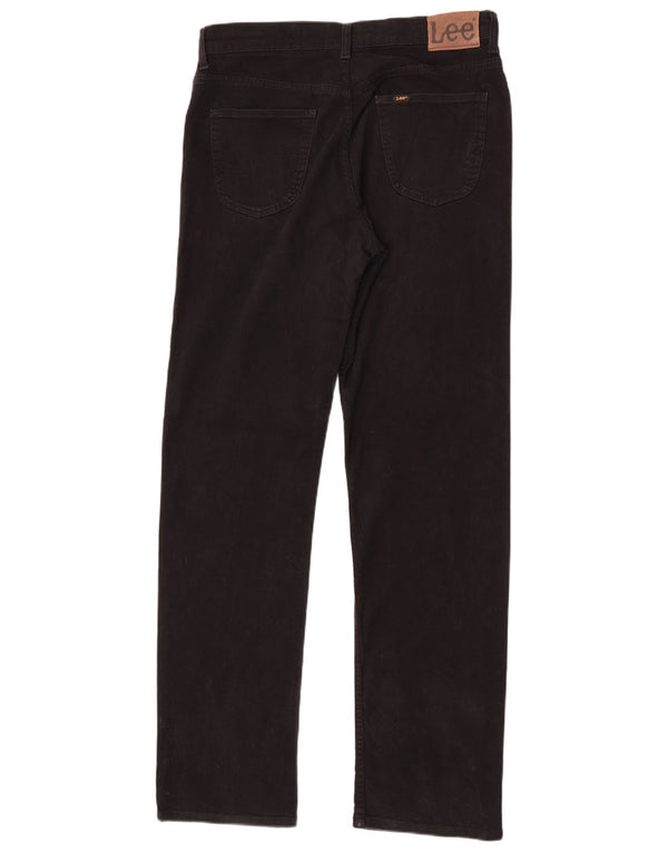 Lee Mens Brooklyn Straight Jeans W36 L36 Crni pamuk