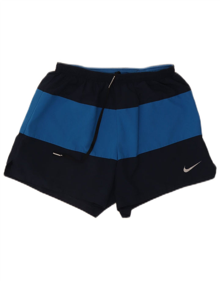Nike Dri Fit sportske kratke hlače srednje tamnoplave poliesterske boje
