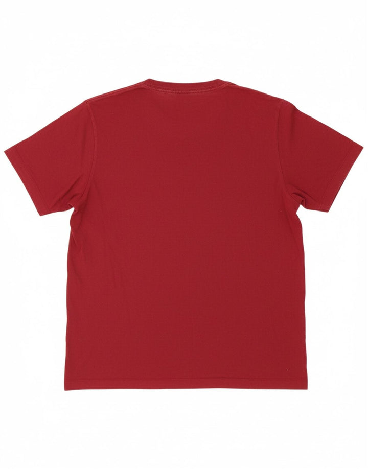NIKE Mens T-Shirt Top Large Burgundy Cotton
