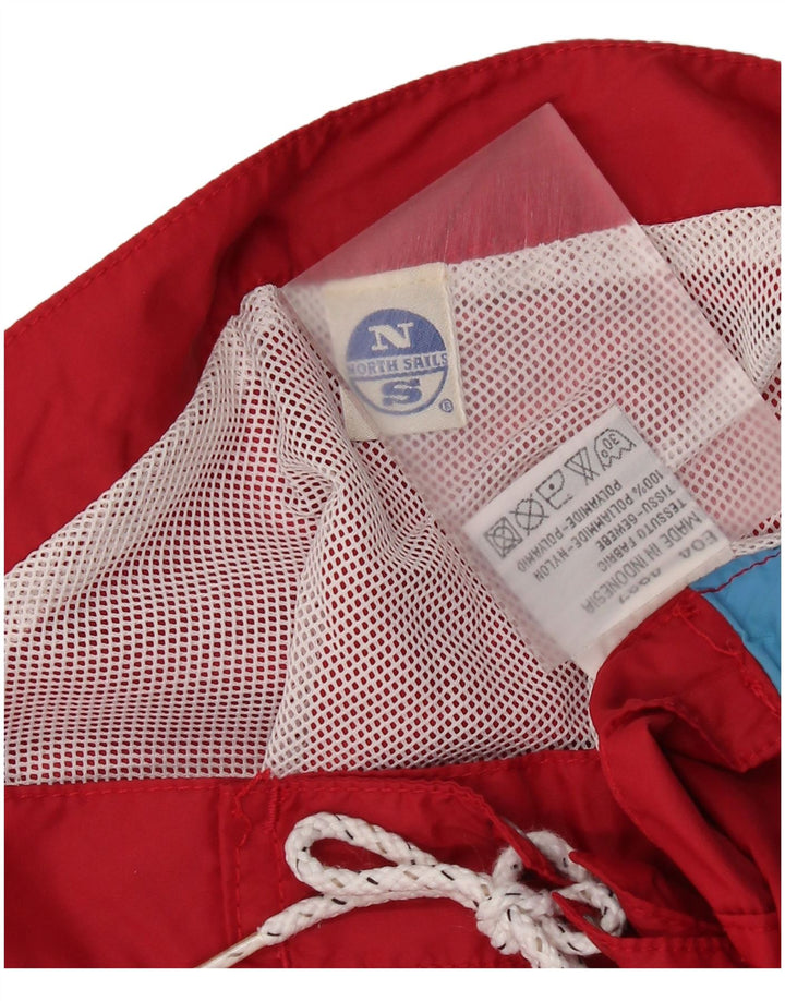 NORTH SAILS Muške kratke hlače za plivanje s grafičkim motivima, velike crvene poliamidne boje